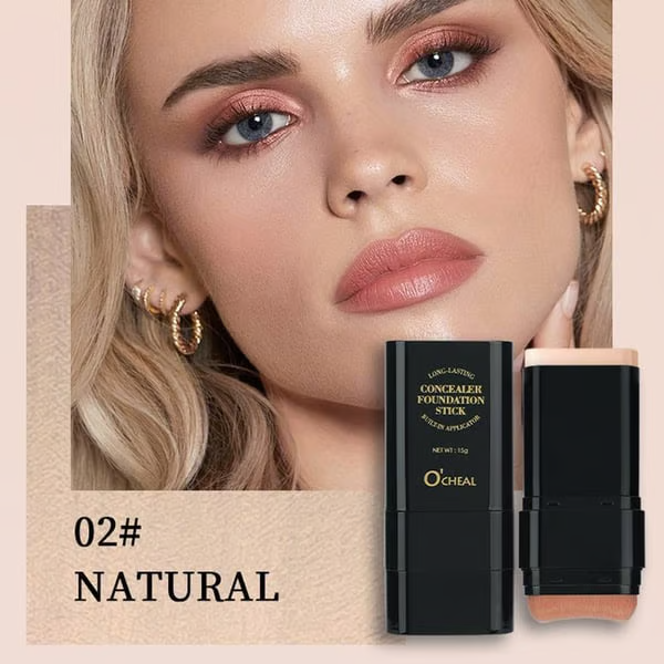 💥Compra 1 y llévate 1 gratis💥- Dual-Ended Eraser Foundation Stick: Conceal & Highlight