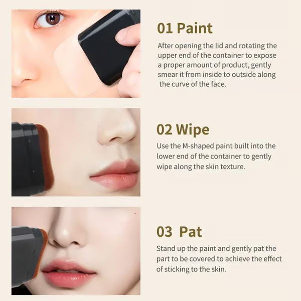 💥Compra 1 y llévate 1 gratis💥- Dual-Ended Eraser Foundation Stick: Conceal & Highlight