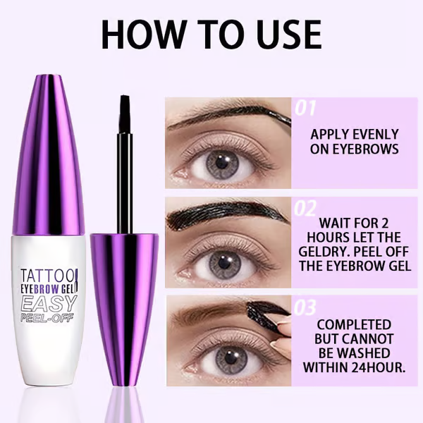 【🎉ÚLTIMO DÍA COMPRA 1 Y LLÉVATE 1 GRATIS🎉】Gel semipermanente para tatuajes de cejas