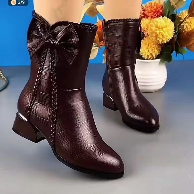 Botas cálidas para mujer con forro polar, nuevo estilo 2026