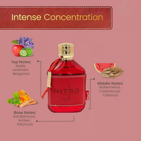 🎁Último día: 49 % de descuento en Dumont Nitro Red para hombre, 3.4 oz, Eau de Parfum Spray