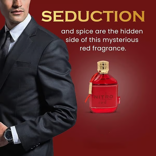 🎁Último día: 49 % de descuento en Dumont Nitro Red para hombre, 3.4 oz, Eau de Parfum Spray