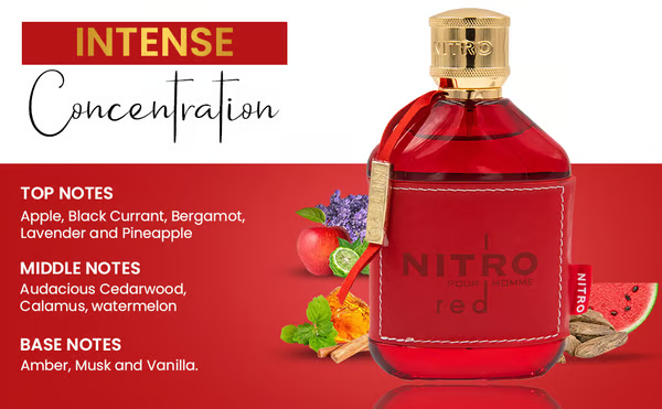 🎁Último día: 49 % de descuento en Dumont Nitro Red para hombre, 3.4 oz, Eau de Parfum Spray