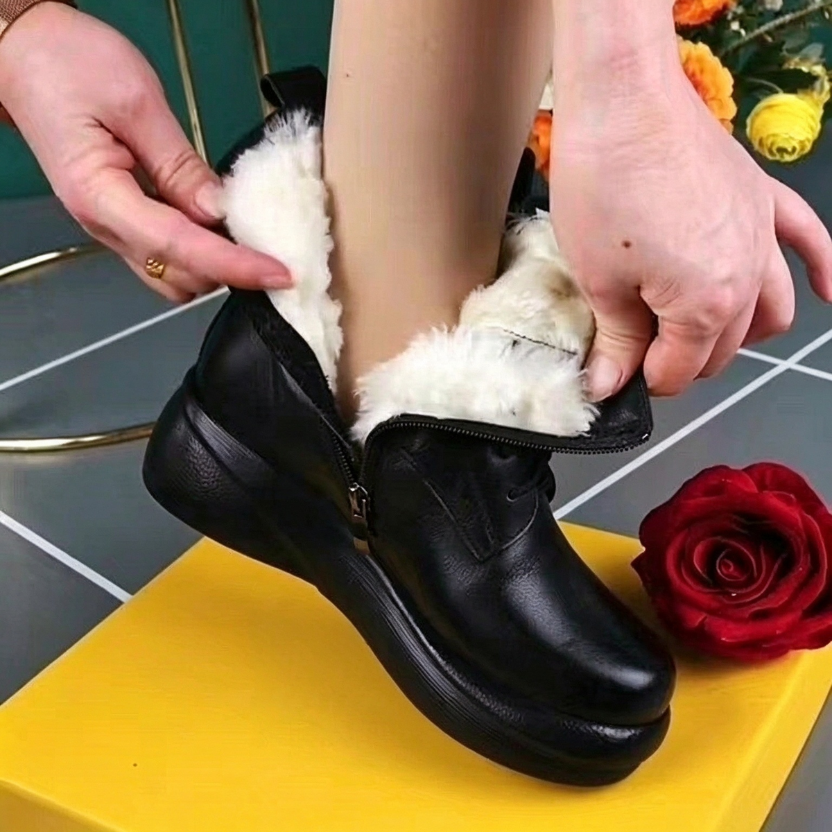 Botas estilo martin de piel suave, ideal para uso diario
