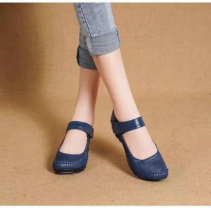 Zapatos de madre con suela blanda y velcro