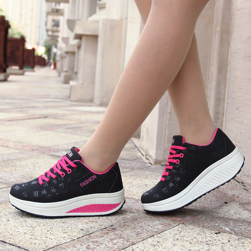 Zapatos de plataforma de piel (todas las tallas)