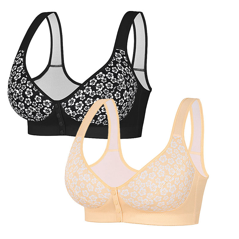 🔥Compre 1 y llévese 2 paquetes:Sujetador estampado sin aros