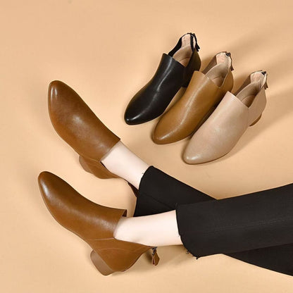 Botas 100% de cuero auténtico.
