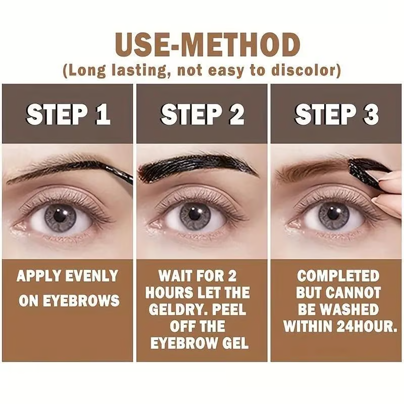 Gel para cejas fácil de despegar - resistente al agua y al sudor