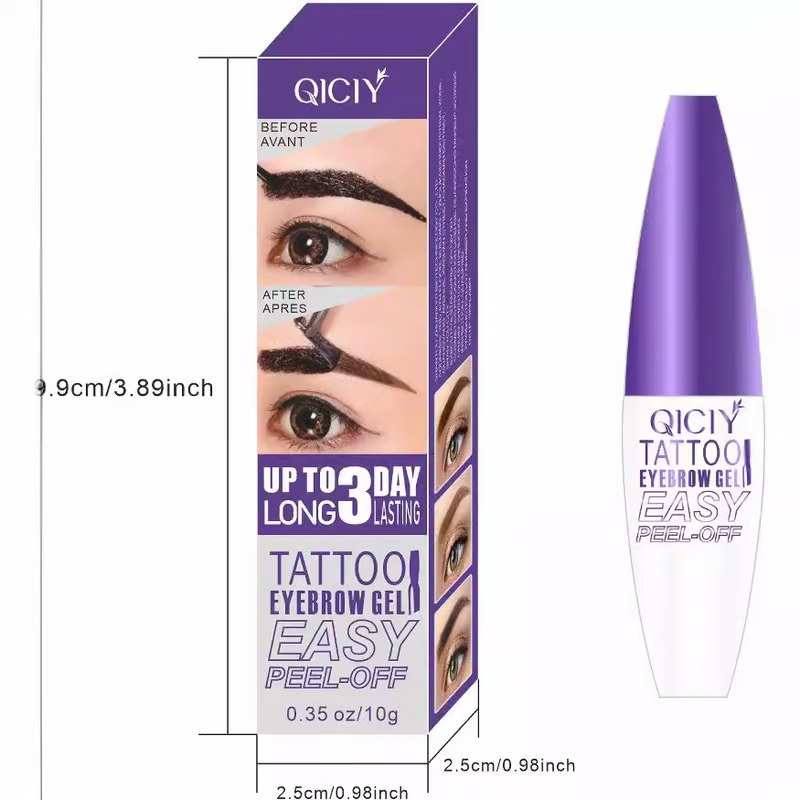 Gel para cejas fácil de despegar - resistente al agua y al sudor