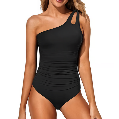 🔥Último día 49% de descuento - Traje de baño de una pieza con un hombro descubierto🏖️