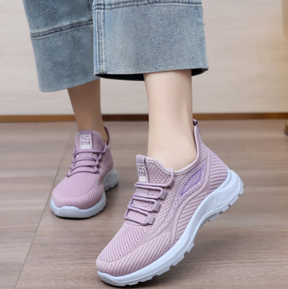 Tenis para Caminar Mujer, Suela Amortiguadora y Malla Fresca