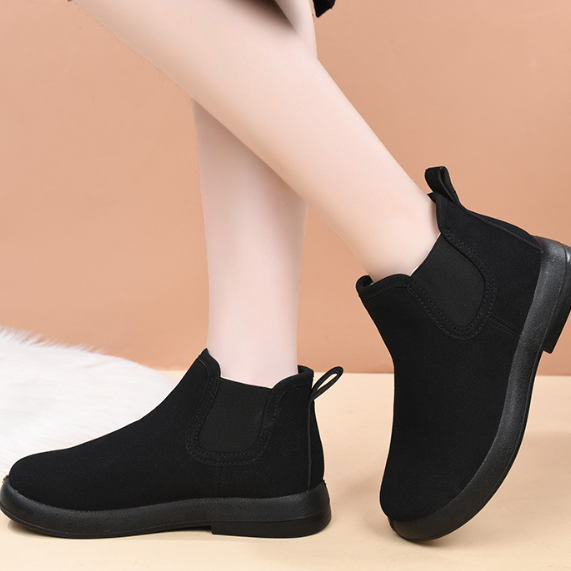 Botines de mujer cálidos con forro polar.