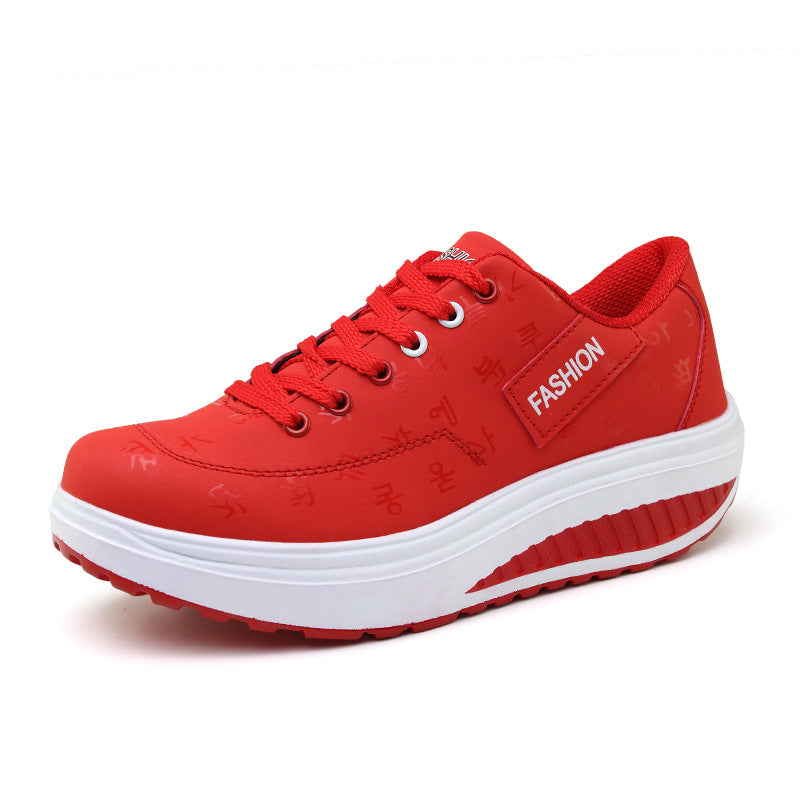 Zapatos de plataforma de piel (todas las tallas)
