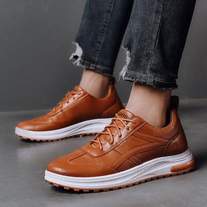 Zapatos deportivos de cuero para hombre