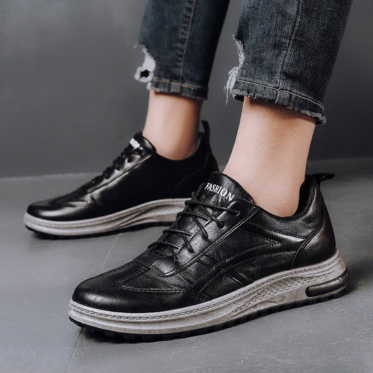 Zapatos deportivos de cuero para hombre