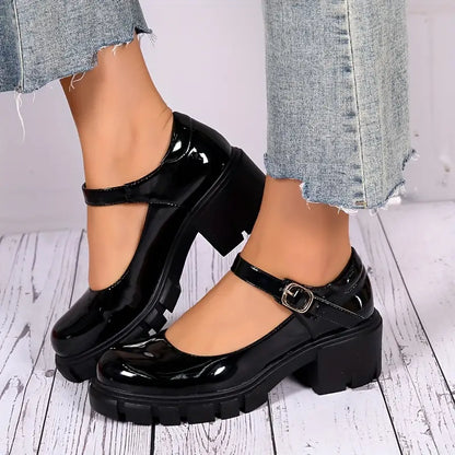 Zapatos Mary Jane de charol para mujer a la última moda