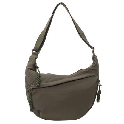Venta directa de diseñador👜Bolso bandolera hobo de nailon liso para mujer