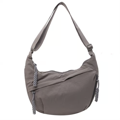 Venta directa de diseñador👜Bolso bandolera hobo de nailon liso para mujer