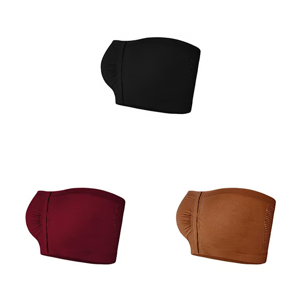🎁Último día: ¡Compra 1 y llévate 3 paquetes!🔥 Sujetador bandeau antideslizante de soporte completo