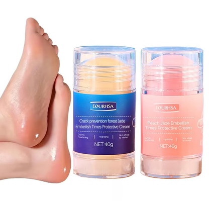 🔥🔥Compra 1 y llévate 4：Crema para el cuidado de los pies, crema antigrietas, crema hidratante, antigrietas, suavizante y nutritiva para pies secos y agrietados, elimina la piel muerta e hidrata la piel seca.