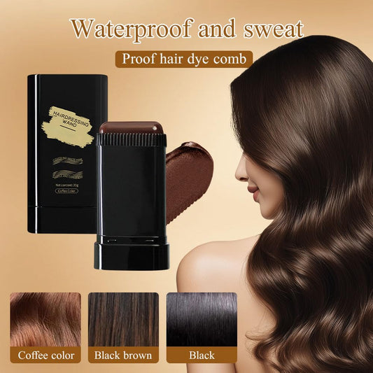 🔥Venta caliente 👍🏻Peine portátil para teñir el cabello y cubrir las canas: resistente al agua y al sudor.