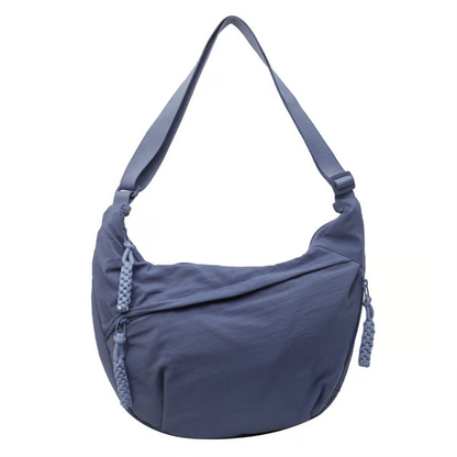 Venta directa de diseñador👜Bolso bandolera hobo de nailon liso para mujer