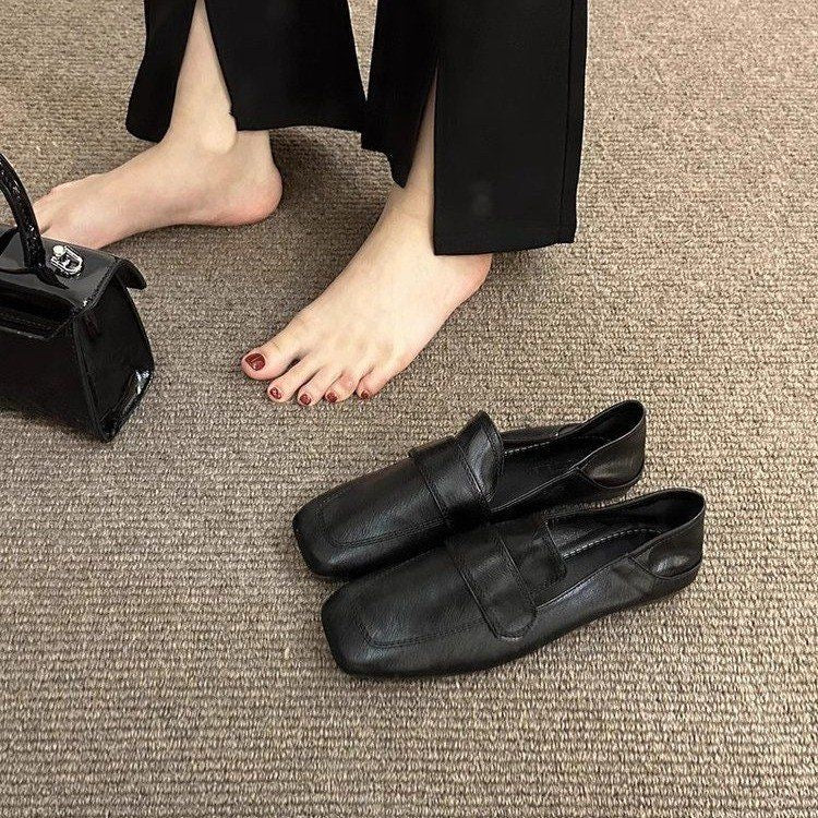 Mocasines de punta cuadrada, cómodos todo el día