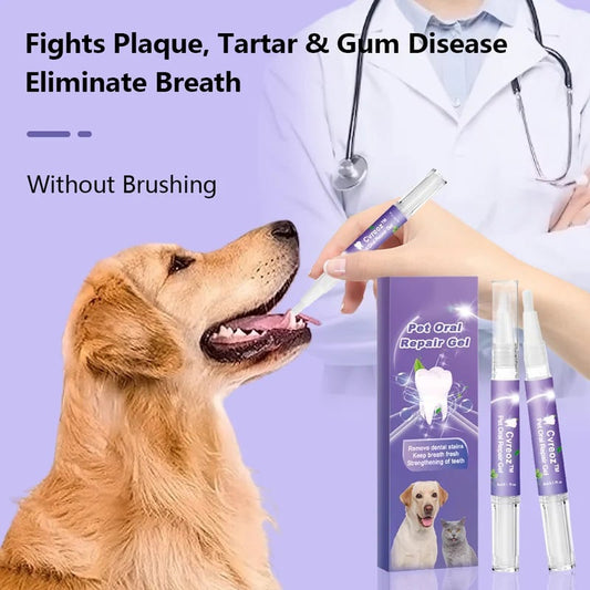 Gel reparador bucal para mascotas COMPRA 1 Y LLÉVATE 1 GRATIS
