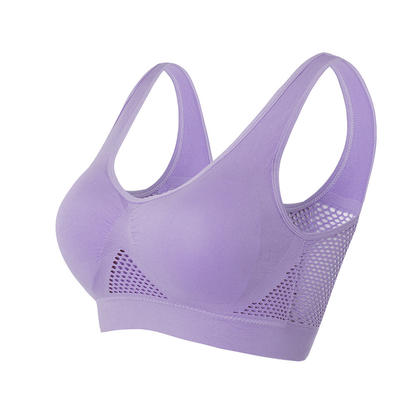 Sujetador antiflacidez para mujer, transpirable, de malla y aire fresco, de verano 2025