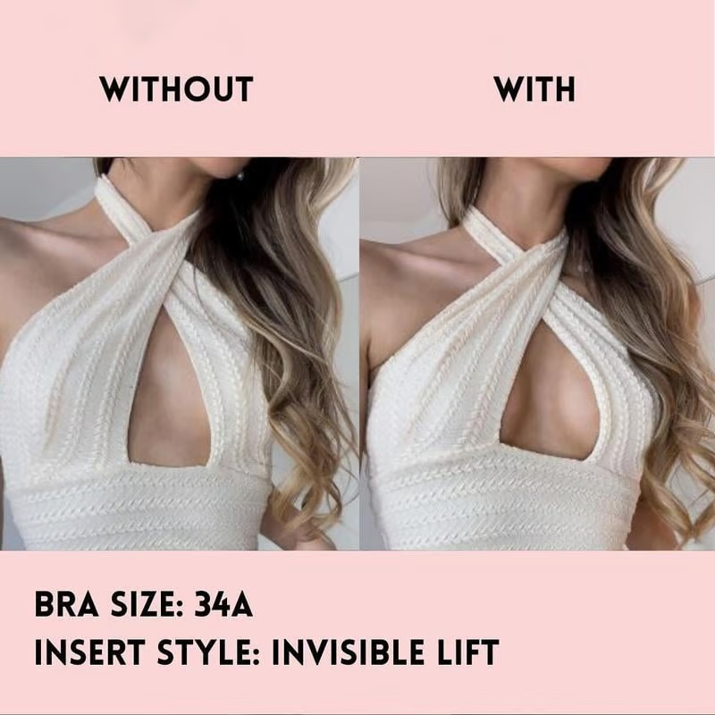 🔥Insertos adhesivos para sujetador: lavables y reutilizables, levantamiento instantáneo🔥 (sin látex y antialérgicos)