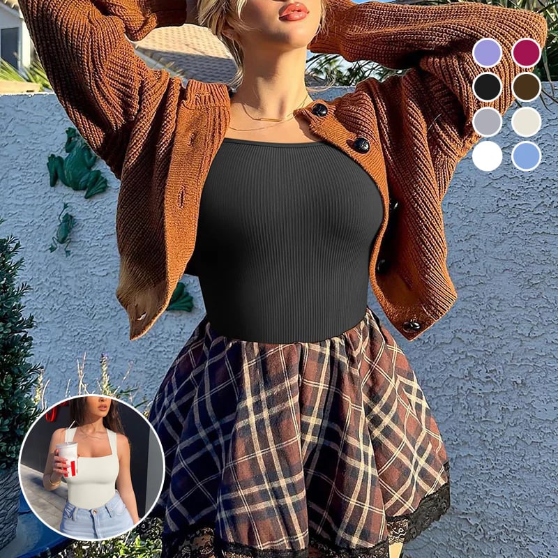 🔥Último día 49% de descuento✨Tops y bodies sin mangas con control de abdomen