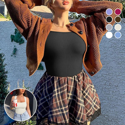 🔥Último día 49% de descuento✨Tops y bodies sin mangas con control de abdomen