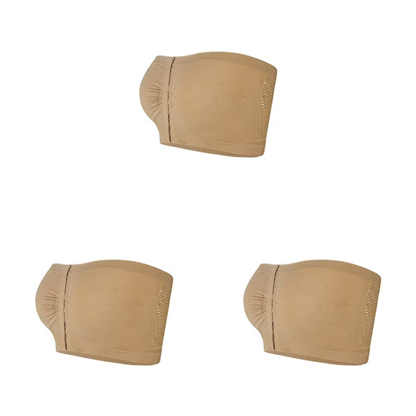 🎁Último día: ¡Compra 1 y llévate 3 paquetes!🔥 Sujetador bandeau antideslizante de soporte completo