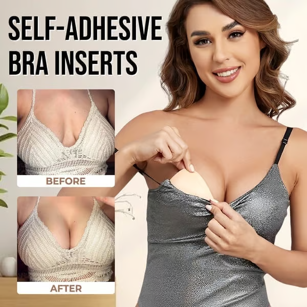 🔥Insertos adhesivos para sujetador: lavables y reutilizables, levantamiento instantáneo🔥 (sin látex y antialérgicos)