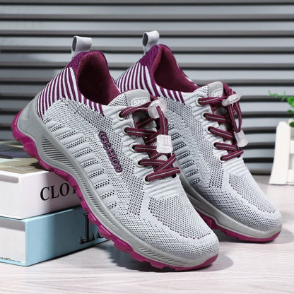 Zapatillas deportivas casuales, cómodas y versátiles para mujer.