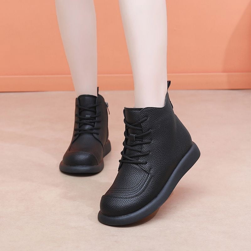 Botines para Mujer con Acabado Texturizado y Diseño Clásico