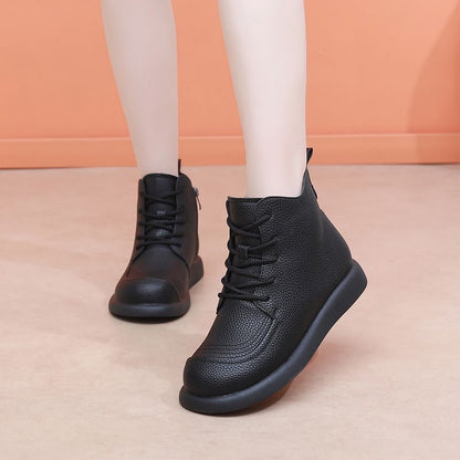 Botines para Mujer con Acabado Texturizado y Diseño Clásico