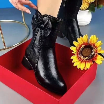 Botas cálidas para mujer con forro polar, nuevo estilo 2026