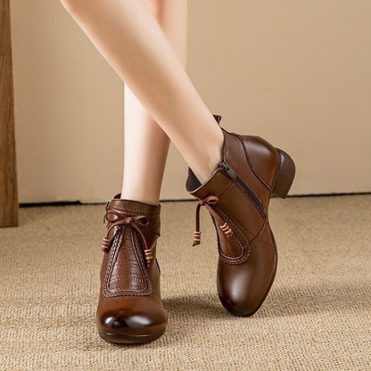 Botines cómodos de tacón bloque para mamá