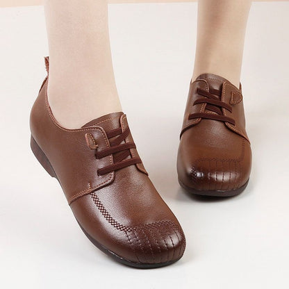 Zapatos de piel para mujer con acabado mate