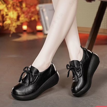 Zapatos de piel cómodos con suela gruesa