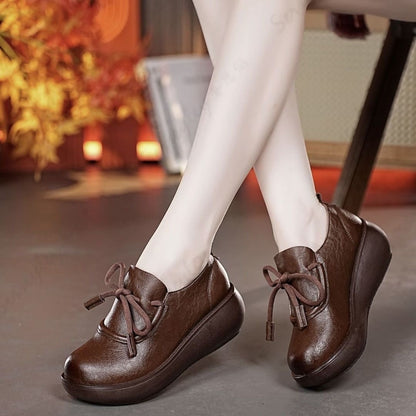 Zapatos de piel cómodos con suela gruesa