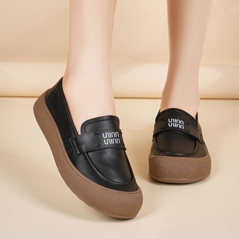 Zapatos casuales de punta redonda tipo slip-on