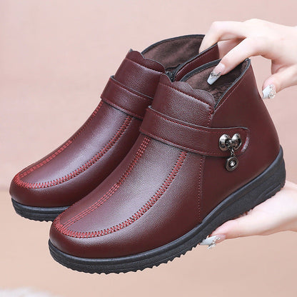 （descuento）Botas de algodón de mujer (tres círculos)
