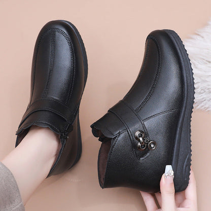 （descuento）Botas de algodón de mujer (tres círculos)