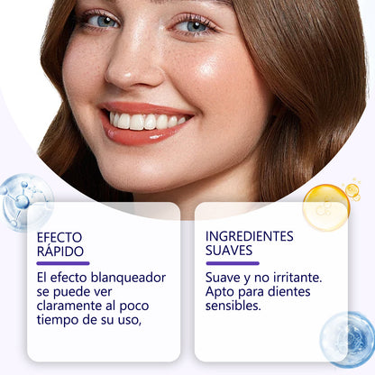 VELISHE - Tiras blanqueadoras de dientes rápidas de 30 minutos, suaves e inofensivas