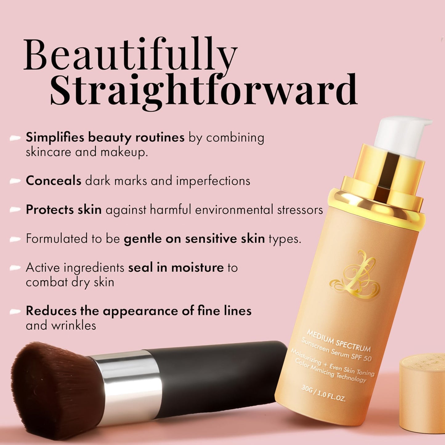 Serum Protector solar 4 en 1: Protección solar FPS 50+