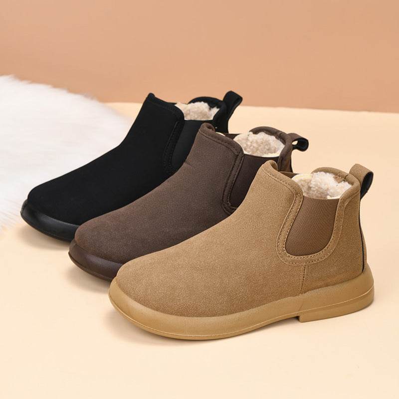 Botines de mujer cálidos con forro polar.