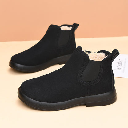 Botines de mujer cálidos con forro polar.